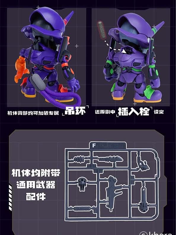 Preorder SSK-EVA-01 Super Actionable Blind Box 6 pcs set (Q Version • Blind Box • Super Movable)