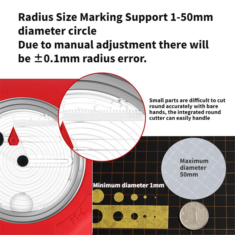 DSPIAE PT-C One-piece round cutter Model Tools Model cutting Parts cutting