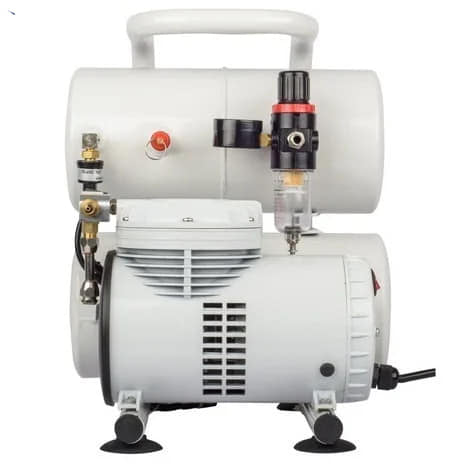 Double Tank Air compressor + Spraybooth + 0.2 or 0.5 Hobbymate Basic Airbrush.