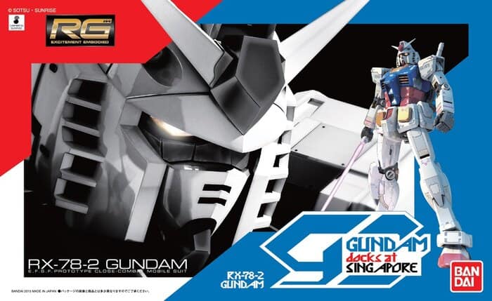 RX-78-2 GUNDAM VER GUNDAM DOCKS AT SINGAPORE RG 1/144 GUNPLA BANDAI