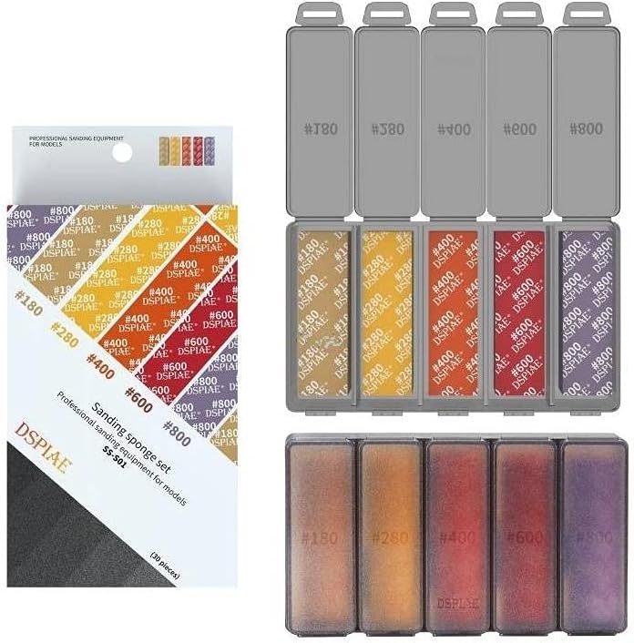 DSPIAE Sanding Sponge Set Containing Storage Boxes SS-S01