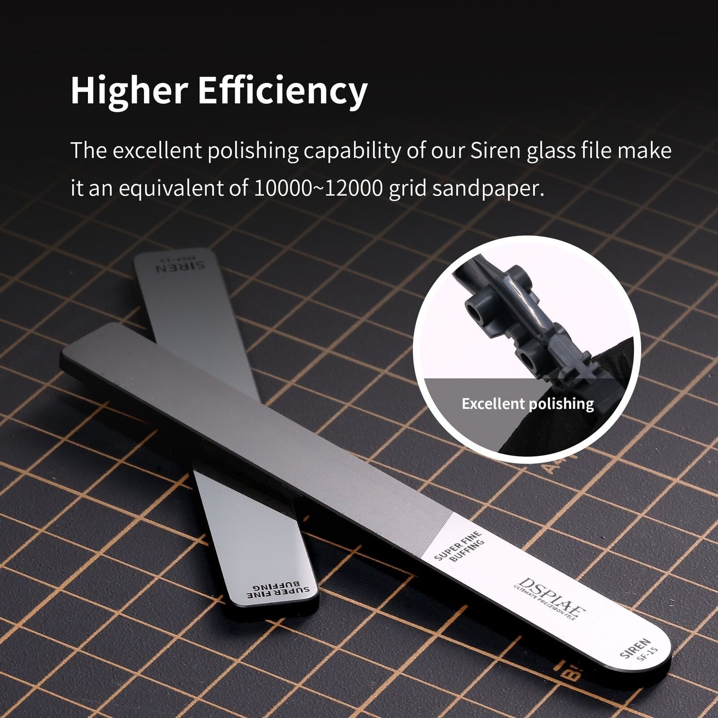 DSPIAE MSF13 Siren Glass Miror Polishing File
