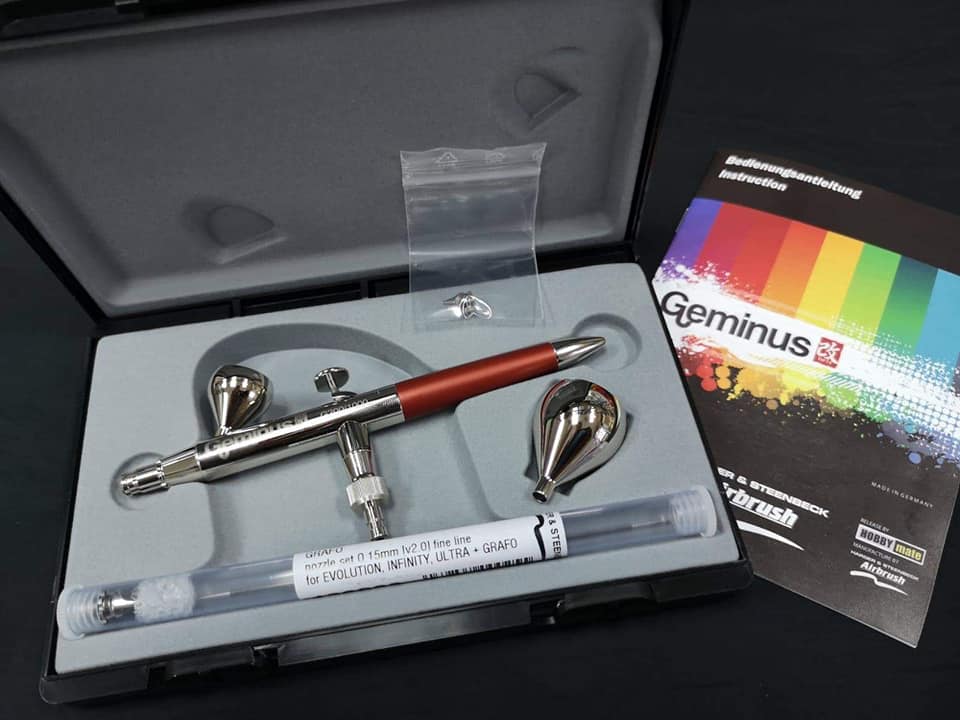 Geminus Airbrush C/O Ver Ed | Eday 2 in 1 (0.15/0.4) with free shipping worldwide.