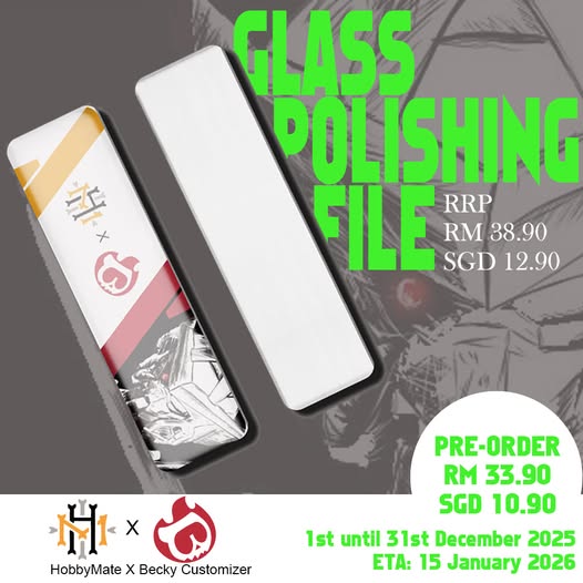 Ready Stock - HobbyMate X Becky Customizer Glass Polishing File (HXB-01)