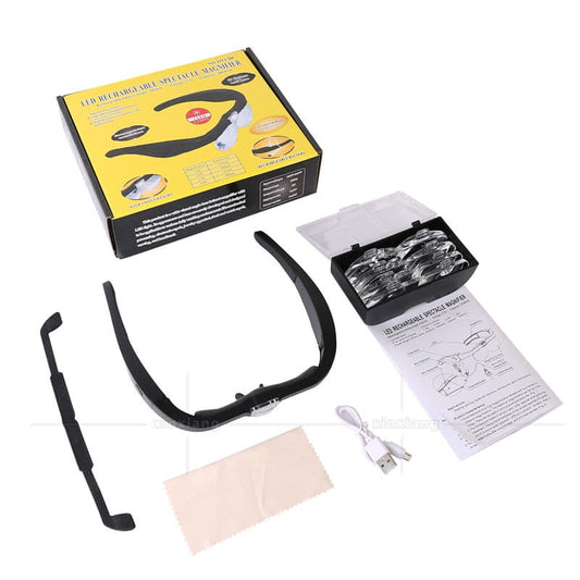 Rechargeable 5X Magnifying Headset with 2 LED - 11537DC