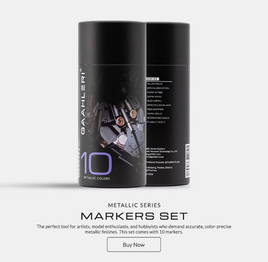 (Paynow Payment only) Preorder Gaahleri 10 pcs Metallic Marker set -