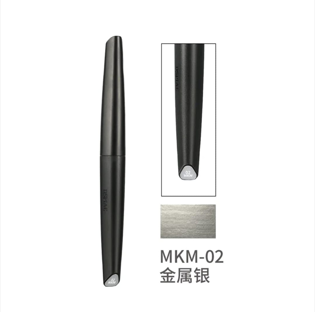 MKM-02 DSPIAE Metallic Silver Soft Tipped Marker